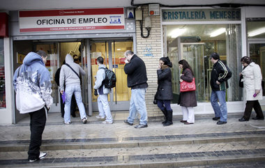 Immer mehr Menschen ohne Arbeit: In Spanien betr&auml;gt die Erw...