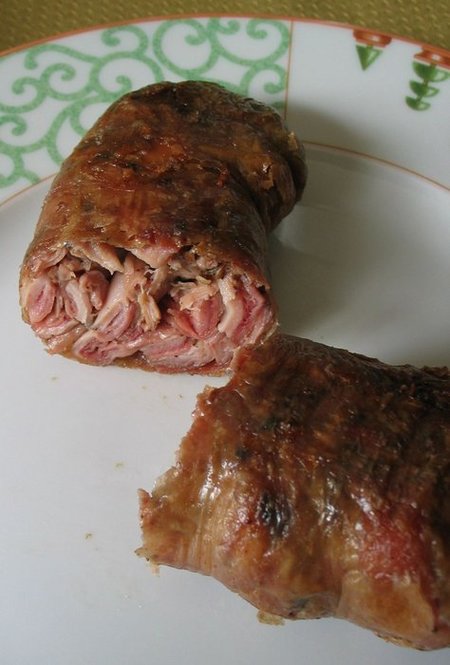 Andouillette, die französische Fleischwurst