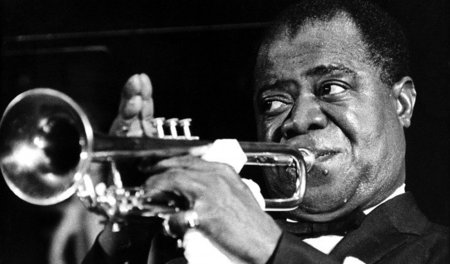 Spielt heute in der Engel-Bar: Jazz-Trompeter Louis Armstrong