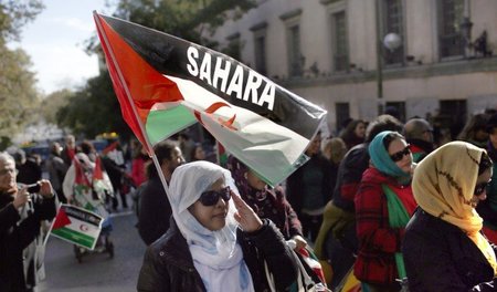 Solidaritätsdemonstration für die Westsahara am 16. November 201...