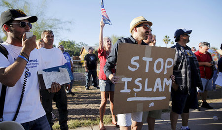 Kundgebung von Islamfeinden im Mai vor einer Moschee in Arizona