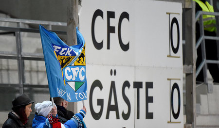 Endstand im Stadion an der Gellertstraße (Chemnitz, Sachsen)