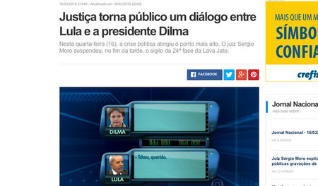 Hohe Wellen in Brasiliens Medien: Das Jornal Nacional der Globo-...