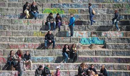 Die gefürchteten Fans der Hertha-Ostkurve am Mauerpark