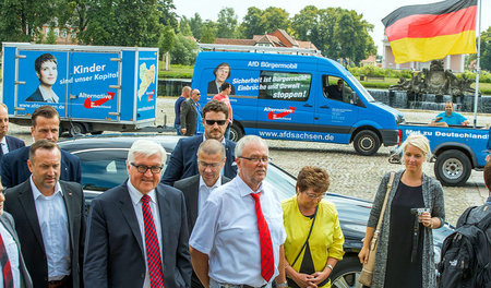 AfD im Nacken: SPD-Wahlkampf mit Außenminister Frank-Walter Stei...