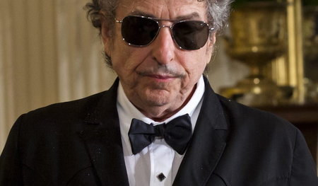 Not amused: Bob Dylan