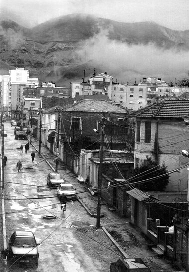 Straßenszene in Tirana