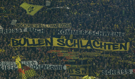 Geht auch kreativer: BVB-Fans protestieren gegen Brauseklub