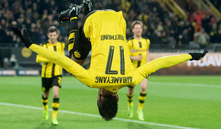 Traf erstaunlicherweise trotzdem: Aubameyang