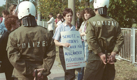 In Hoyerswerda gab es im September 1991 das erste Progrom auf de...