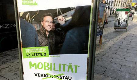 Wahlplakat des Grazer Bürgermeisters Siegfried Nagl (ÖVP)