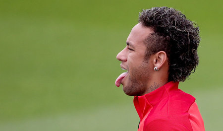 Alles muss teurer werden, Pech gehabt: Neymar beim Training von ...