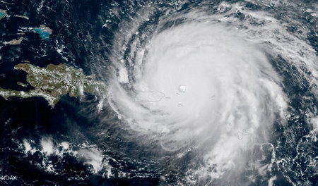 Hurrikan »Irma« auf dem Weg nach Puerto Rico am 6.September 2017